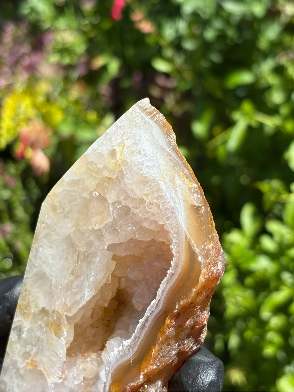 1.48 Pounds - Druzy Quartz x Chalcedony Large Crystal Tower with Imperfections